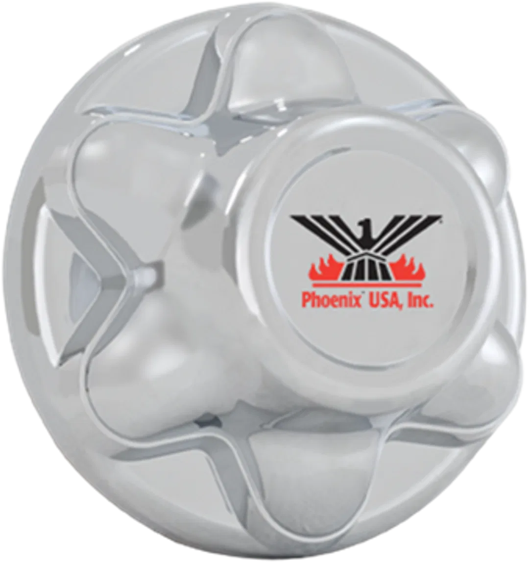 QT655CHN – PHOENIX USA Trailer Hub Cover, 6 Lug 5-1/2 Inch Diameter Closed Style Chrome Plated ABS Plastic Single